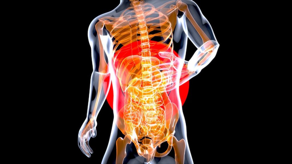 abdominal pain with back pain​